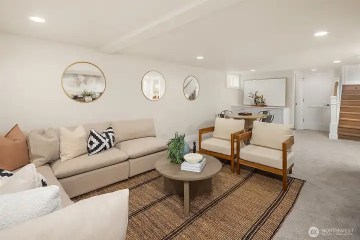 Lower level family room