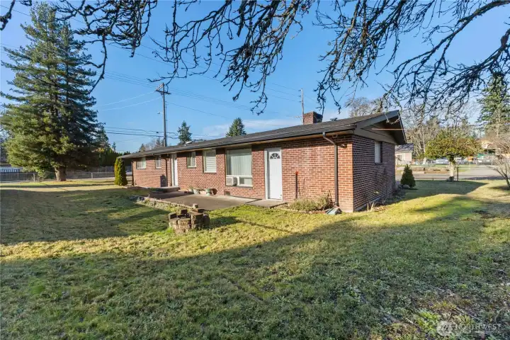 A lot of area for activities or just relaxing. Oh, don't forget, there is ample room for a garden!