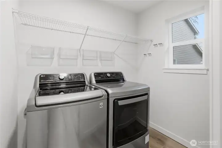 Separate laundry room on main floor.