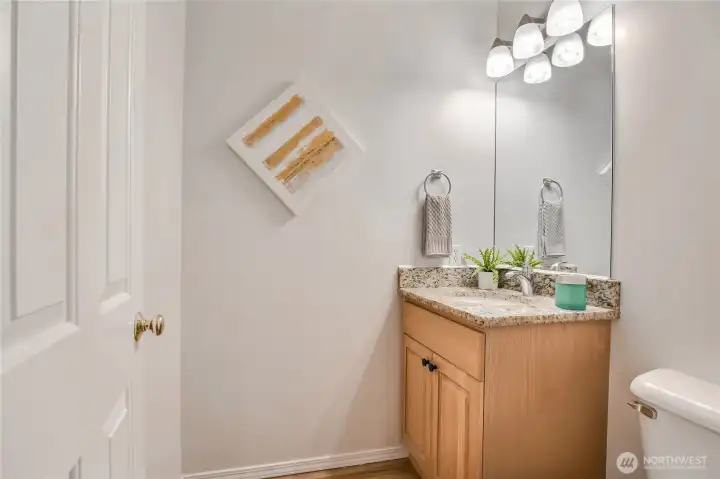 Powder room on main level