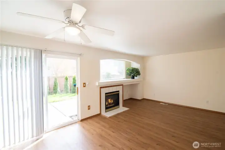 Tons of natural light in this cozy living room!
