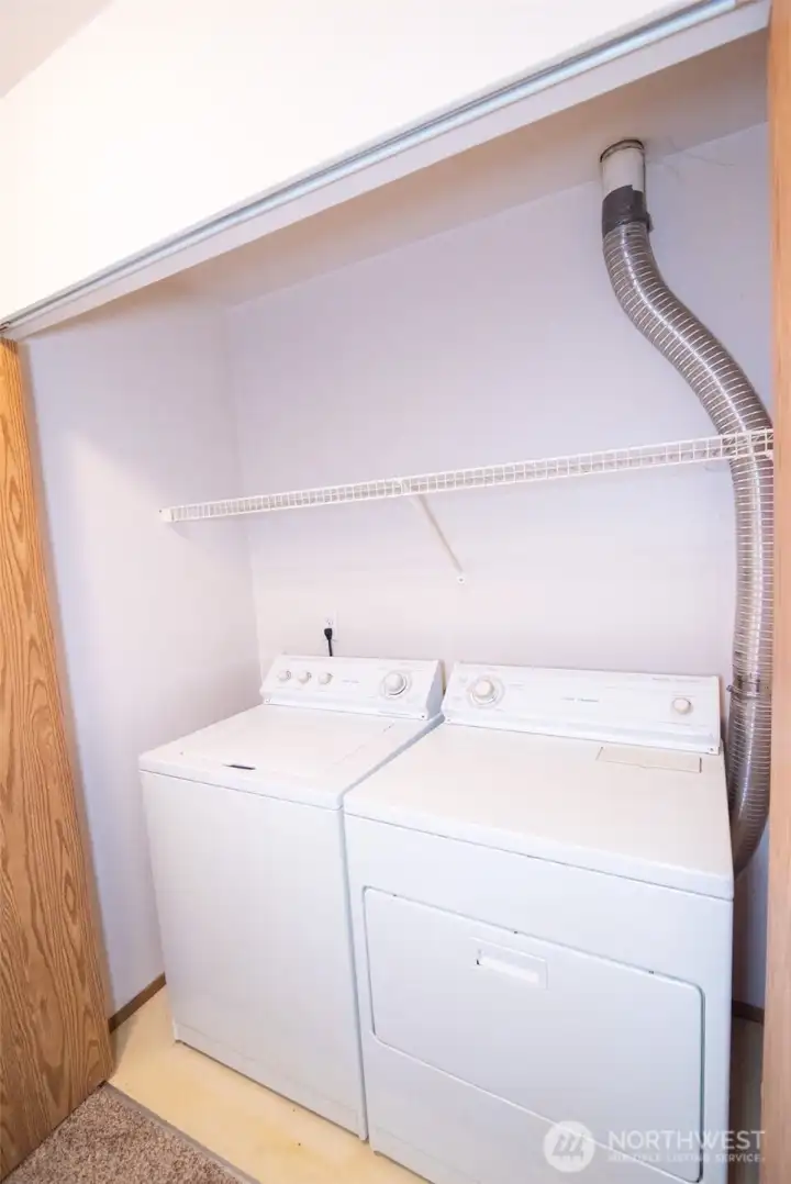 Upstairs laundry space, washer & dryer included. Upstairs laundry space, washer & dryer included.