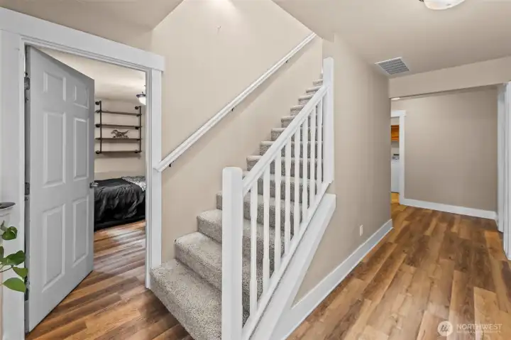 Downstairs landing and hallway