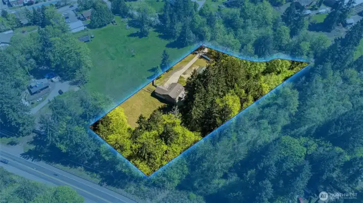 Lot lines to distinguish the 2.48 acres!