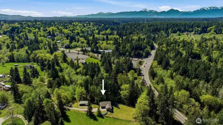 Olympic Mountains in the distance