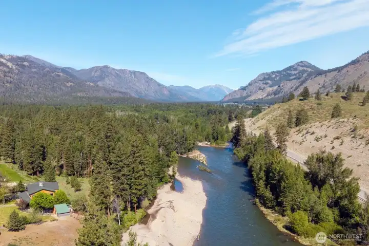 Wolf Creek is known for spectacular Mountain views and the ski trail. This property has all those features and Riverfront!