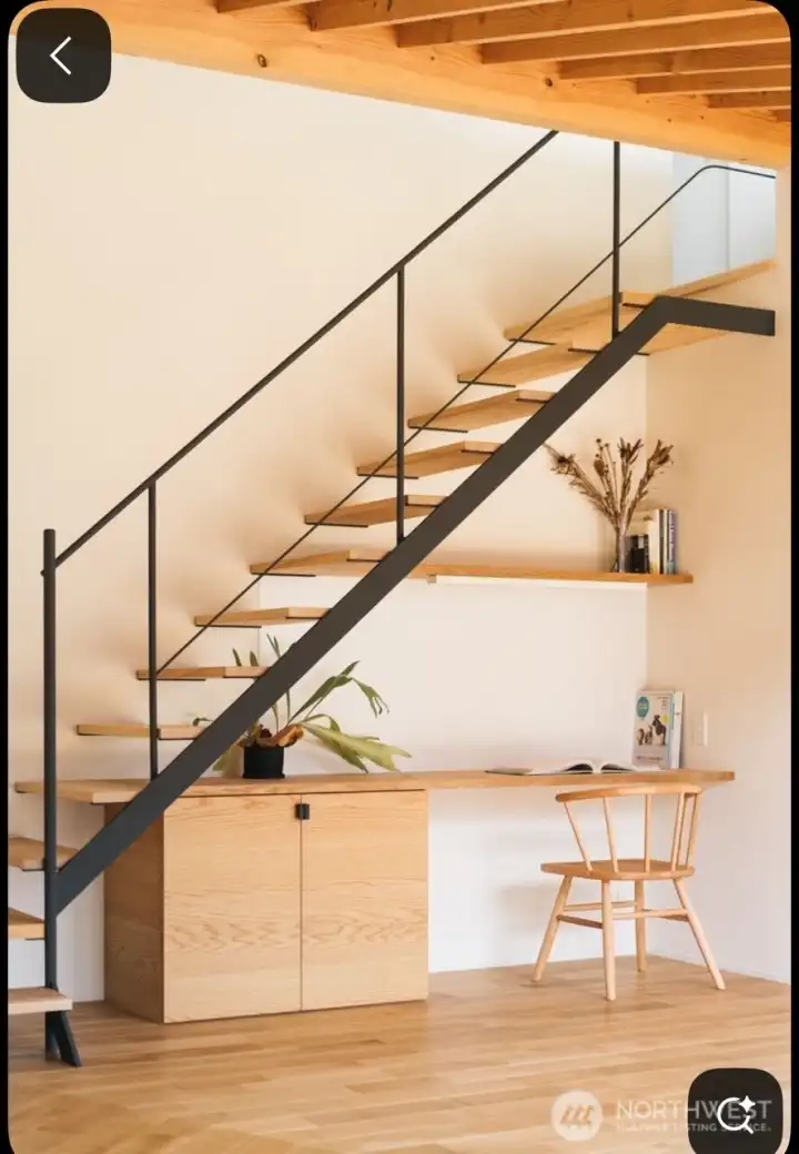 Imagine stairs to the loft! (Just need HOA approval). This design and other creative options are displayed in the condo as well Imagine stairs to the loft! (Just need HOA approval). This design and other creative options are displayed in the condo as well