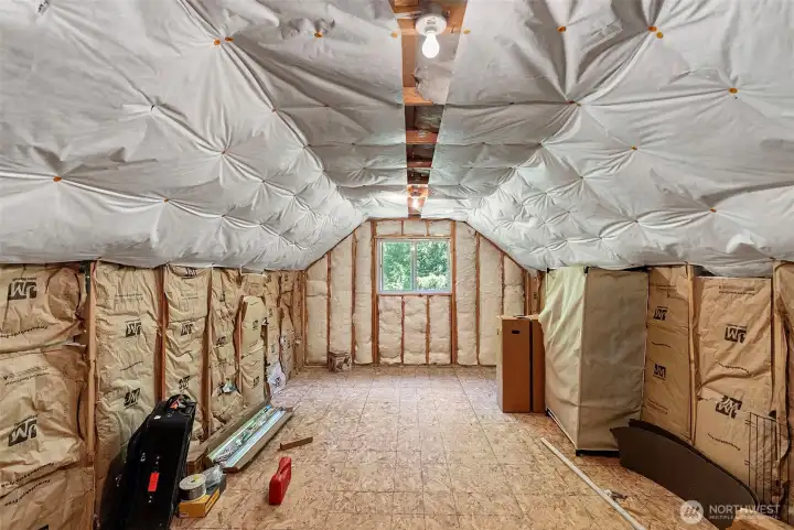 Unfinished attic Unfinished attic