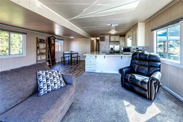 Another view of the open living area.