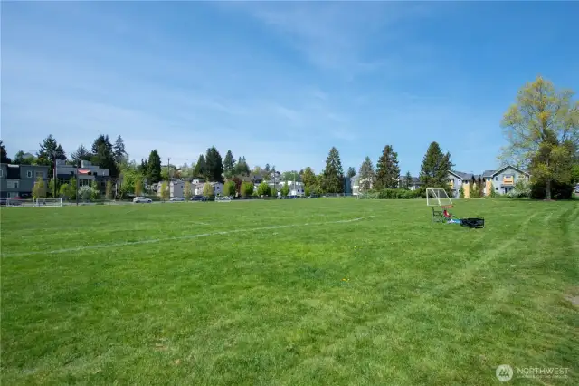 Fairmount Park is adjacent to the property.