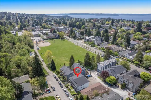 Adjacent to Fairmount Park and near Alaska/Morgan Junction + California Ave amenities and the West Seattle Bridge.