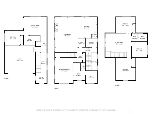 Home Floor Plan. All 3 levels