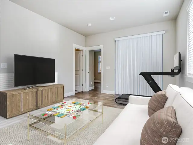 recreation room on first level suite