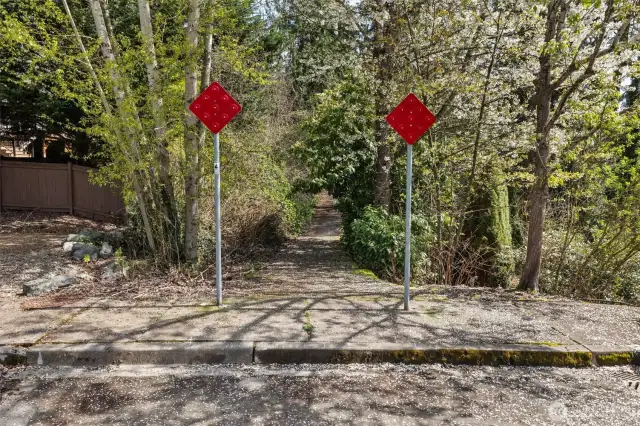 Trail head located just outside of home