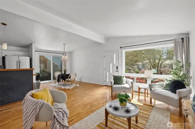 oversized windows bring in plenty of natural light