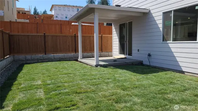 Landscaped back yard!