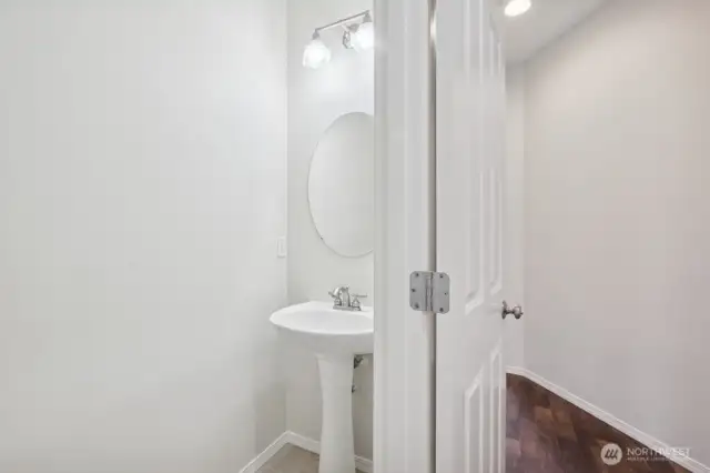 Main level powder room