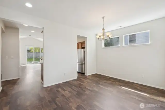 Large dining room or flex space