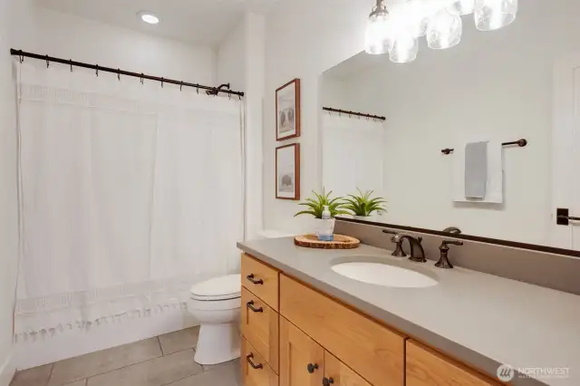 1 of 2 downstairs bathrooms