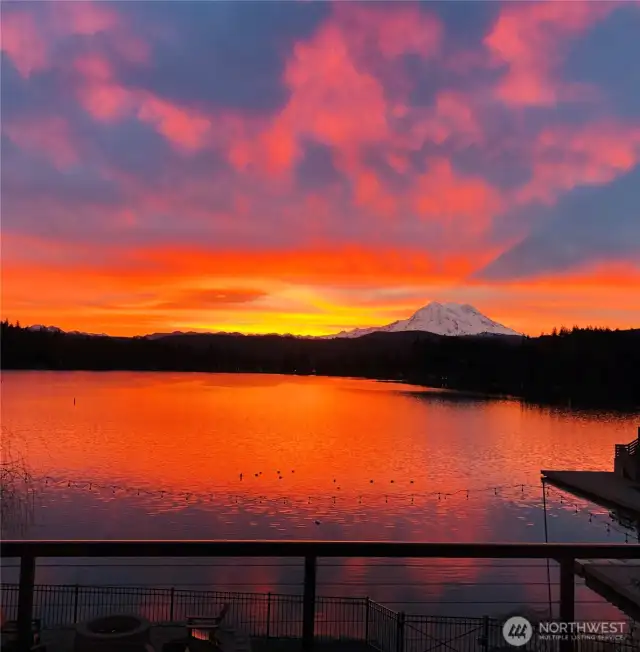 The most incredible sunrises right out your back window!