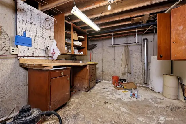 Shop in basement