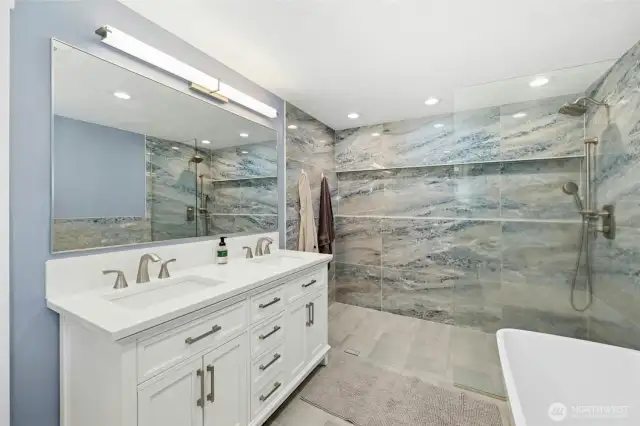 The spacious en suite is the bookend to your day!