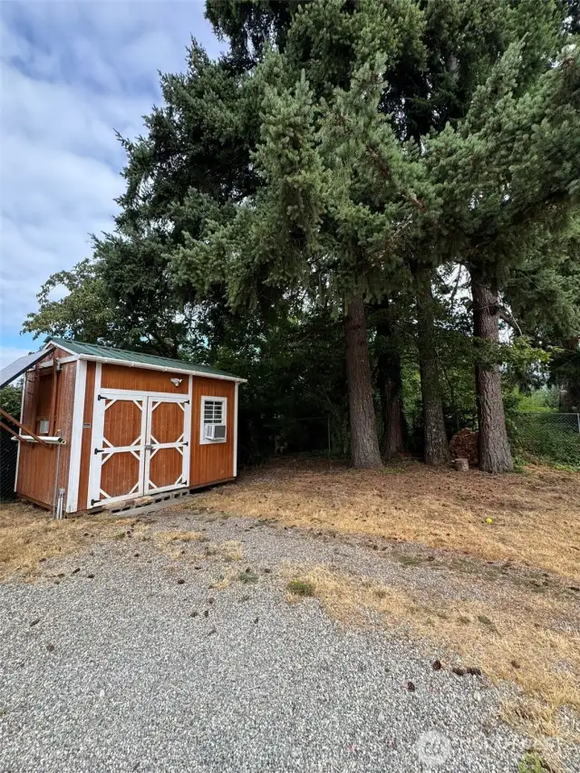 Shed currently used as an extra room