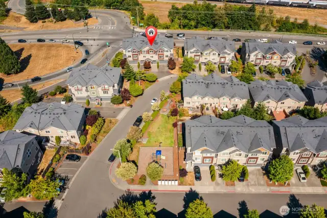 A beautiful community and great playground steps from the front door!