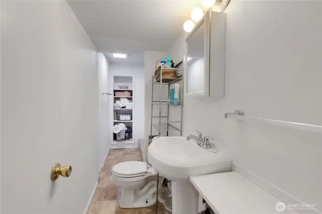 Basement bathroom
