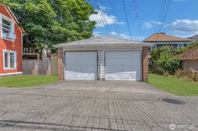Two car garage
