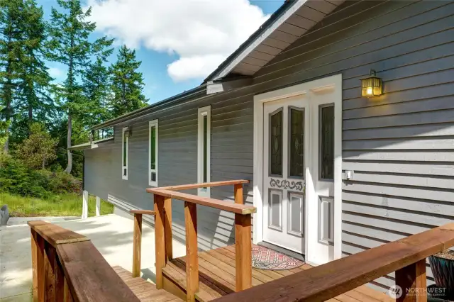 Front door has ramp access.