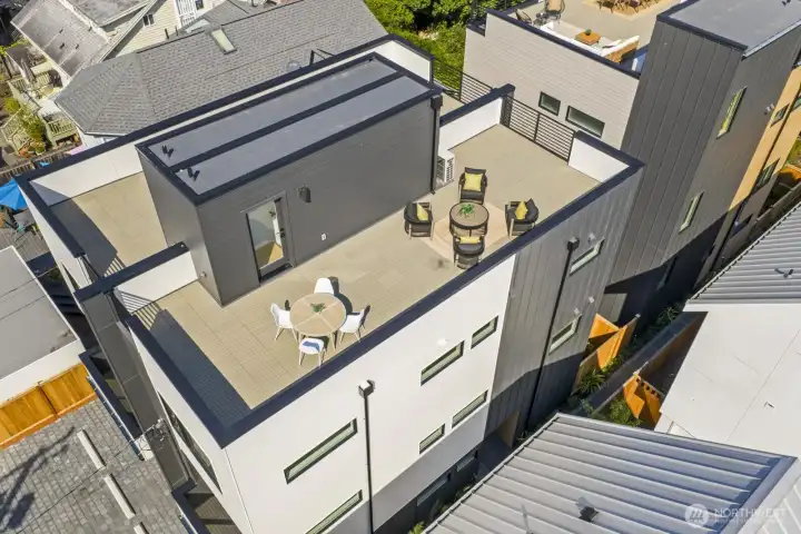 Huge rooftop deck