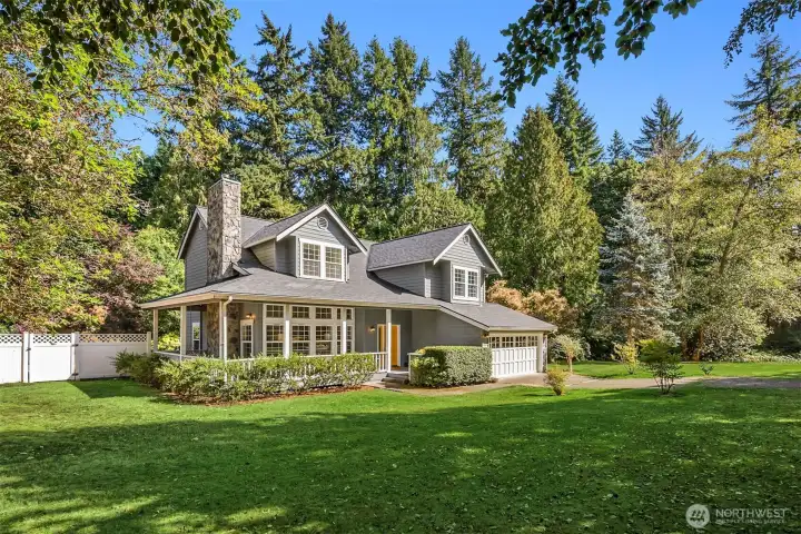 View of the house from the NW side of the property