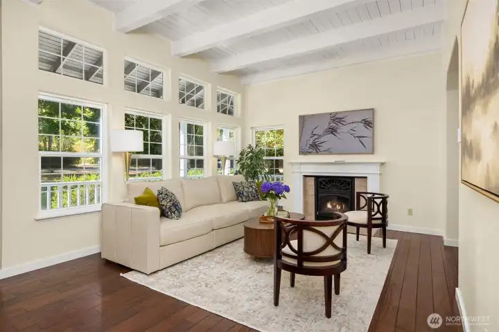 Lots of afternoon light streaming through the generously proportioned windows