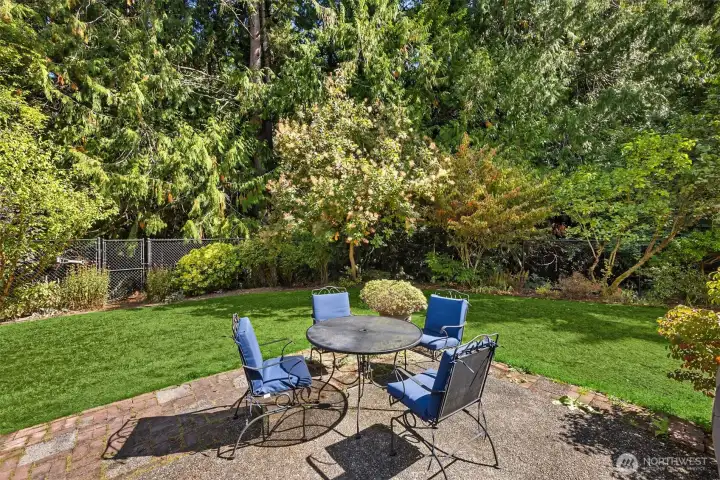 Sweet backyard for entertaining and communing with nature