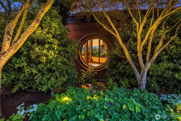 Unique architectural details throughout