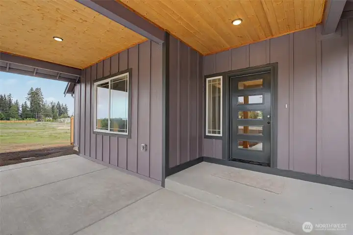 Covered front patio