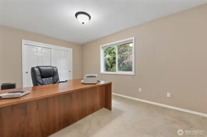 2nd Bedroom/Office on Main, Closet and Wiindow facing North, not shown is Attached 2nd Full Bathroom