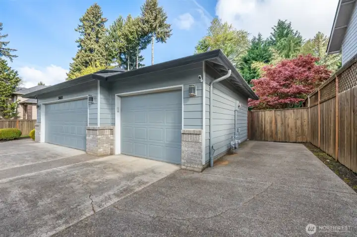 3-Car Garage and Extra Parking on Right Side