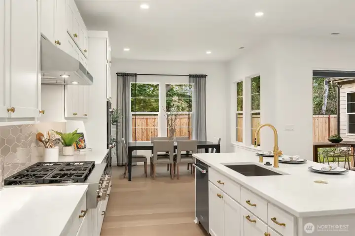 Kitchen and dining area