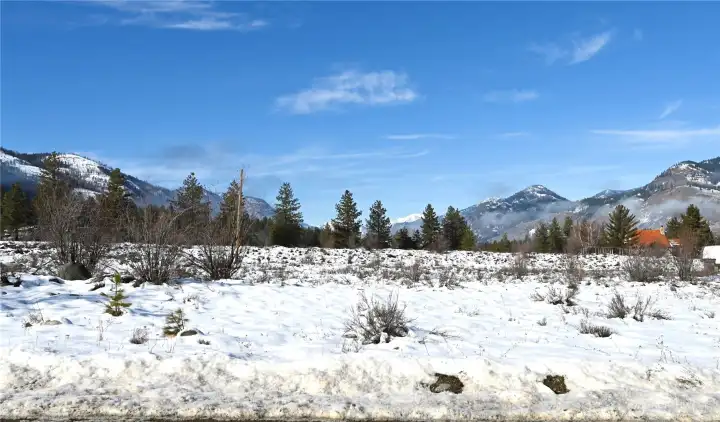 Green Meadows Lot #10 Facing West (towards Mazama) standing on Left Fork Wolf Creek Road