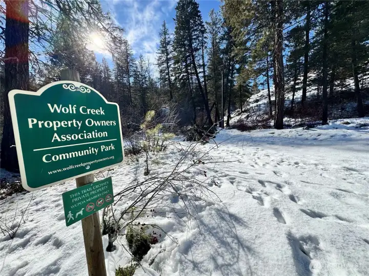 Wolf Creek Property Owners Association Community Park and Creekside- Paul Smith Trail