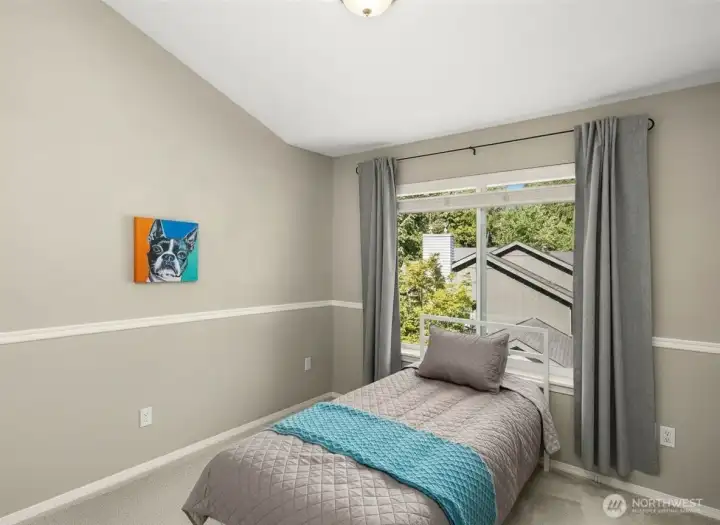 2nd bedroom is beautifully painted