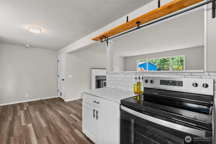 Kitchen and dining area