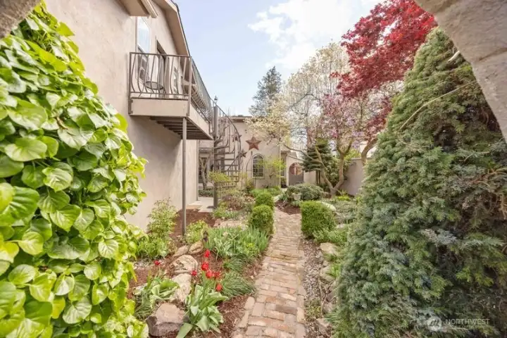 PRIVATE BACK YARD SURROUNDED BY STUCCO WALL