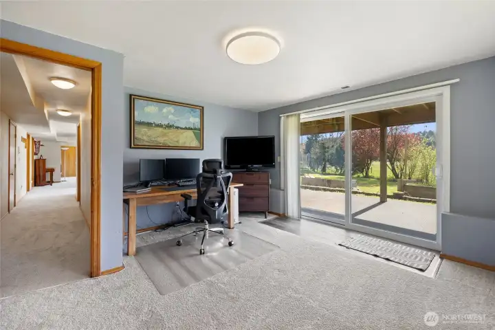 Office space in lower level.