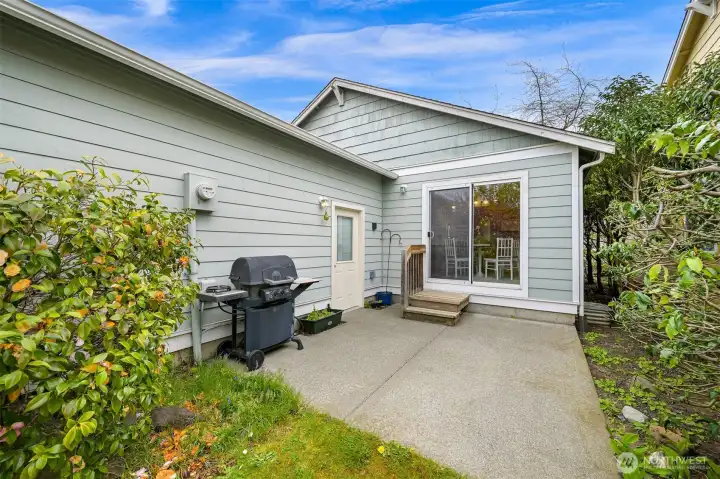 Backyard patio