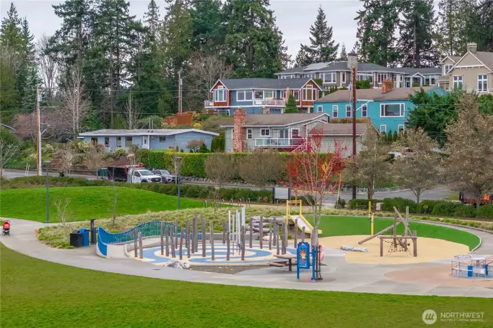 Views of Civic Playfield from living area