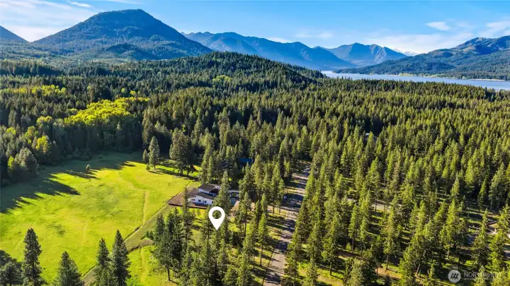 Aerial view of site