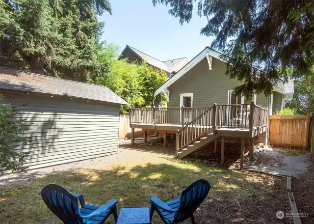 Fully fenced and private backyard just waiting for your touch!